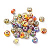 50Pcs 5 Colors Resin European Beads RESI-CJ0002-41-3