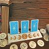 Natural Wood Card Stand for Tarot DJEW-WH0034-02K-4