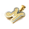304 Stainless Steel Pendants STAS-K297-01G-M-2