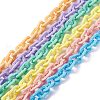 Opaque Spray Painted Acrylic Cable Chains AJEW-JB01100-1