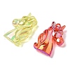 Electroplate Transparent UV Plating Acrylic Pendants OACR-I014-21-3