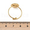 Round 304 Stainless Steel Cuff Ring Components STAS-A191-06G-3