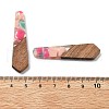 Resin and Walnut Pendants FIND-R051-06G-3