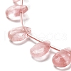 Cherry Quartz Glass Beads Strands G-Q167-A02-01-3