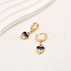 Elegant Stainless Steel Heart Hoop Earrings JW3510-3-1