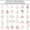 30Pcs 30 Styles Alloy Enamel Pendants ENAM-YW0003-99-1