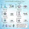 CHGCRAFT 20Pcs 10 Style Alloy Pendants FIND-CA0005-81-2