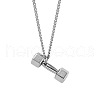 Dumbbell 304 Stainless Steel Pendant Necklaces FS-WGFA125-02-2
