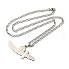 Sword Pendant Necklaces NJEW-C043-03P-2