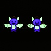 Halloween Theme Rack Plating Luminous Alloy Enamel Pendants ENAM-N056-231G-2