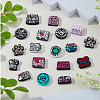 DICOSMETIC 18Pcs 18 Styles Food Grade Eco-Friendly Silicone Focal Beads SIL-DC0001-75-5