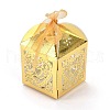 Laser Cut Paper Hollow Out Heart & Flowers Candy Boxes CON-C001-06-1