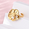 304 Stainless Steel Adjustable Cuff Rings for Women RJEW-B126-05G-02-3