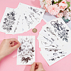 CRASPIRE 20 Sheets 20 Styles Water Proof Body Art Tattoos Stickers AJEW-CP0008-24B-3