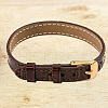 CALFOVERA 1Pc Leather Textured Bracelet Straps Slide Wristbands for Slide Charms AJEW-CL0001-01A-6