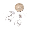 6 Pairs 6 Styles 201 Stainless Steel Stud Earrings EJEW-JE06342-3