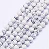 Synthetic Howlite Bead Strands G-F425-37-6mm-1