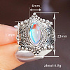 Alloy & Rhinestone Finger Rings for Women FS-WGA0E63-04-3