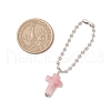 Cross Acrylic Pendant Decorations HJEW-JM03398-02-3