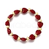 Valentine's Day ABS Imitation Pearl Beads Stretch Bracelets for Women BJEW-D317-08B-G-4