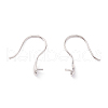 Rhodium Plated 925 Sterling Silver Earring Hooks STER-P047-01B-P-3