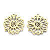 Ion Plating(IP) 201 Stainless Steel Pendants STAS-N098-047LG-2