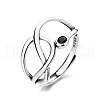 925 Sterling Silver Enamel Adjustable Finger Rings FS-WGAA091-01-2
