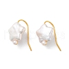 Star Natural Pearl Dangle Earrings for Women EJEW-E303-11G-1