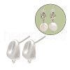 Brass Stud Earring Findings KK-Z099-03P-2