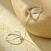925 Sterling Silver with Cubic Zirconia Open Cuff Double Rings for Women FS-WGE2F5D-01-6