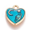 Zinc Alloy Charms X-ENAM-I023-02KCG-01-1