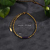 Natural AmethystBeads Stretch Bracelets for Women Men PH6456-2-1