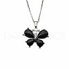 Crystal Butterfly Necklace Pendant Fashion Ornament Minimalist Pendant AM7436-4-1