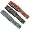 FINGERINSPIRE 15M 3 Styles Ethnic Style Embroidery Polyester Ribbons OCOR-FG0001-47-1