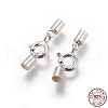 925 Sterling Silver Spring Ring Clasps STER-G019-D-08S-2