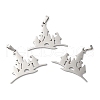 Non-Tarnish 304 Stainless Steel Pendants STAS-R122-13P-1
