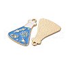 Chemistry Theme Alloy Enamel Pendants ENAM-V002-01L-KCG-2
