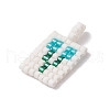 Seed Beads Beaded Charms PALLOY-MZ00256-05-4