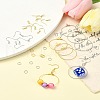 DIY Iron Ring Dangle Earring Making Kits DIY-YW0008-93-4