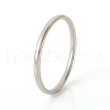 Tarnish Resistant 201 Stainless Steel Plain Band Rings RJEW-G107-1.5mm-7-P-1