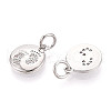 Brass Micro Pave Cubic Zirconia Charms KK-N257-67P-2