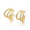 Brass Cuff Earrings EJEW-F370-08G-3
