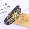 Imitation Leather Cord Triple Layer Multi-strand Bracelets WG0B1A2-09-1
