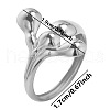 Non-Tarnish Stylish Stainless Steel Open Cuff Ring for Women TJ8213-1-1