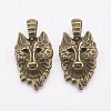 Tibetan Style Alloy Pendants X-TIBEP-WH0001-01AB-NF-2