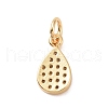 Brass Micro Pave Cubic Zirconia Pendants KK-I614-064G-2
