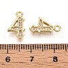 Brass Micro Pave Cubic Zirconia Charms KK-N261-104E-G-3
