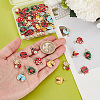   60Pcs 7 Style Alloy Enamel Pendants ENAM-PH0002-75-3