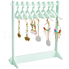 CRASPIRE 1 Set Coat Hanger Shaped Acrylic Earring Display Stands EDIS-CP0001-15B-1