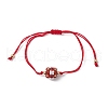 Natural Carnelian Braided Bead Bracelets BJEW-MZ00154-03-2